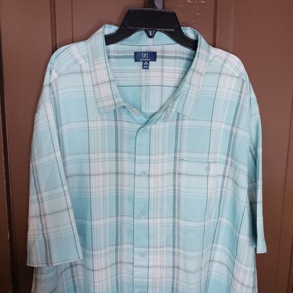 George Men's size 3XL Short Sleeve Button Down Shirt - Picture 1 of 11